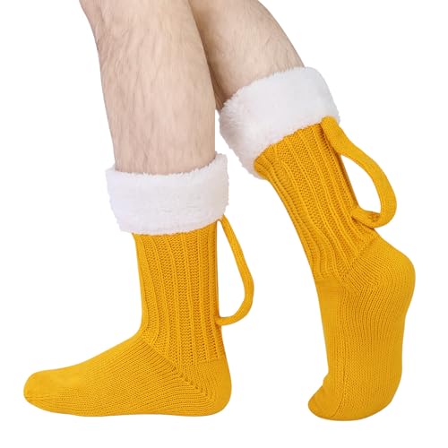 scenicamp Funny Beer Socks Women Men 3D Printing Beer Mug Sock Birthday Halloween Christmas Gifts