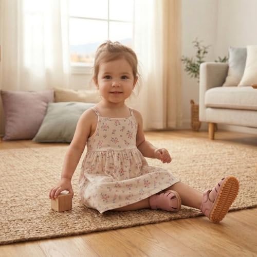 Image of Baby Boys Girls Squeaky Sandals Summer Closed-Toe Anti-Slip Premium Rubber Sole Toddler First Walkers Shoes