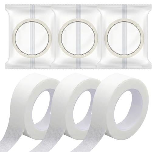 Luxorium 6 Rollen Micropore Tape Ohrringe Abkleben Sport Kinder Hautfreundliches Selbstklebendes Verbandband 1 25 cm x 9 14 m Atmungsaktiv Für Wundversorgung Sport Wimpernverlängerung
