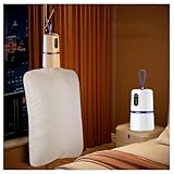 Conception intelligente et sûre : Défroisseur vapeur mains libres intelligent avec télécommande et arrêt automatique de sécurité. Défroissez plus intelligemment, sans effort ! Contrôlez ce défroisseur vapeur portatif sans fil facilement grâce à la télécommande, sans vous pencher ni vous étirer !