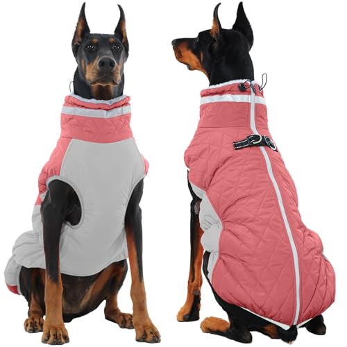 Image of Dog Coats for Large Dogs, Warm Dog Winter Jacket with Harness, XXXL