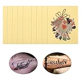 Kalolary 10 PCS Peau de Pratique de Tatouage, Fausse Peau Tatouage Peau de Pratique de Tattoo Maquillage Entrainement Débutants et Artistes Tatoueurs