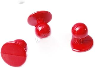 ALENAOO 10pcs Uniformi da Ristorante Bottoni da Giacca Uniformi da Cuoco Bottoni da 11,5 mm Bottoni in plastica per Abbigliamento Accessori Parti Fai da Te, Rosso