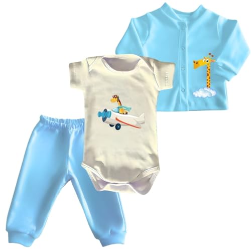 Genérico, Body, casaquinho e mijãozinho menino recém nascido a 12...