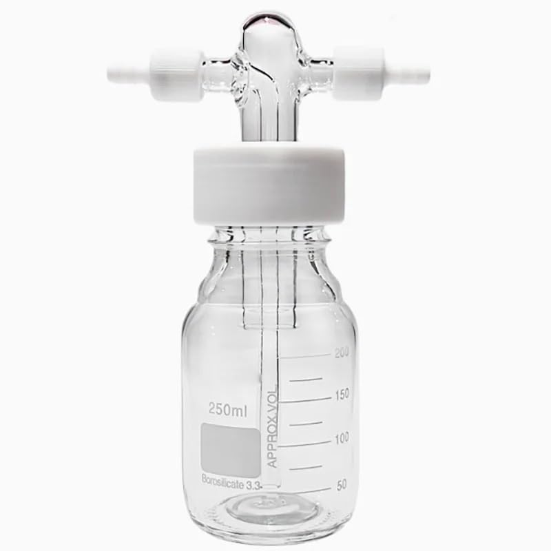 GL45 Gas Washing Bottle — 250/500/1000 mL Laboratory Safety Gas Cylinder(500mL A)