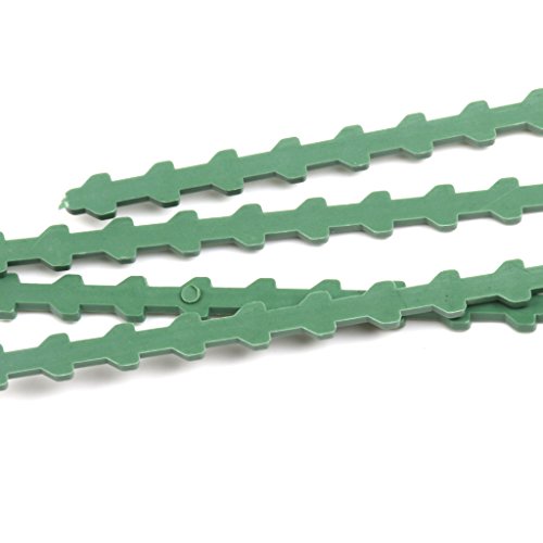 Generic 30Pcs 16. 5Cm Plastic Cable Ties Gardening Clips Plant Ties Green