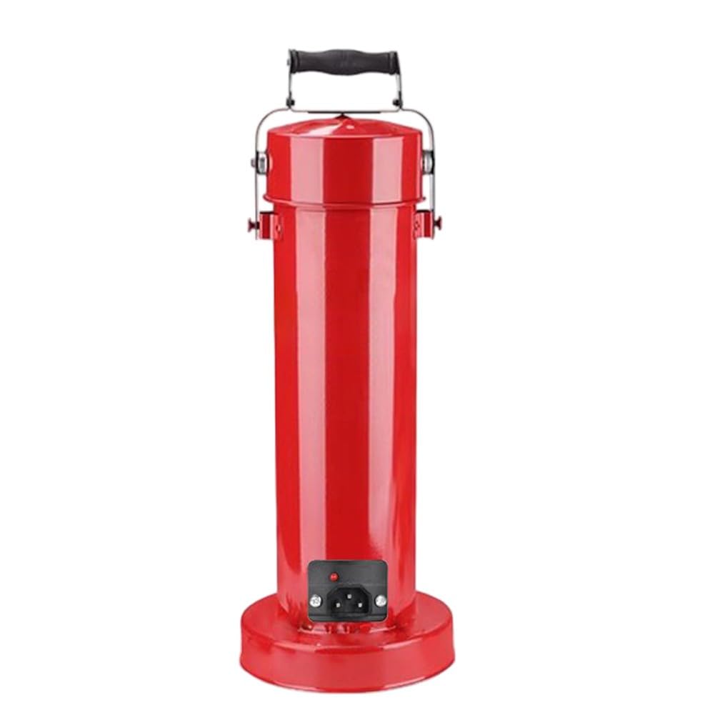 Horno de varilla de soldadura, tubo de almacenamiento de electrodos, contenedor de calefacción de 5 kg con interfaz de alimentación, funda de aluminio portátil para varillas de 400 mm