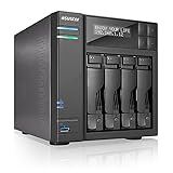Asustor AS6404T | Network Attached Storage + Free exFAT License | 1.5GHz Quad-Core, 8GB RAM | Home or Business Data Media Server (4 Bay Diskless NAS)