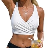 Hilor Underwire Swim Top for Big Breast Women Criss Cross...