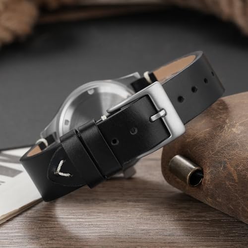 Image of TACTICAL FROG Militado D12 Military Mens Watch VD78 Quartz Sapphire Crystal C3 Super Luminous 36mm Dial Military-Style Dress Watches, 100M Waterproof