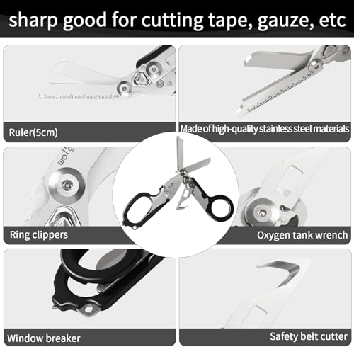 Hetain 6 In 1 Multifunctional Trauma Shears Foldable thumb #2