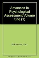 Advances in Psychological Assessment. Volume 1 B000GPFR3Y Book Cover