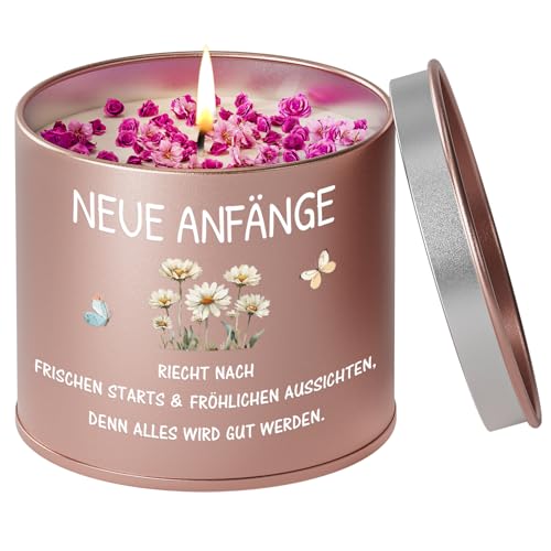 PRSTENLY Abschiedsgeschenk Kollegen, Lavendel Kerze 9OZ, Neuanfang Geschenk zum Abschied Kollegin Renteneintritt Neuer Job Einzug Gute Besserung Abitur für Frauen Freundin Familie