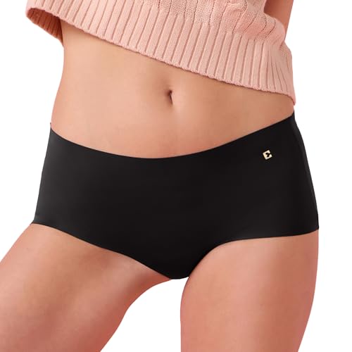 Image of Enamor Innovations Invisi, All Day Comfort, Mid Waist Boyshorts Panty for Women - No Visible Panty Lines, Breathable, Sweat Wicking, Free Cut, Full Coverage - PS40