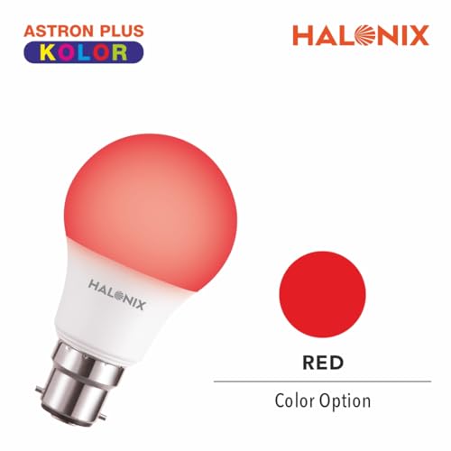 Image of HALONIX LED BULB ASTRON PLUS 9W B22 RED PACK 2