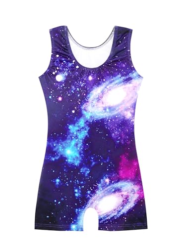 HOZIY Gymnastics Leotards for Girls with Shorts Biketards Dance Tumbling Outfits Matching Scrunchies 1-12 Years Old