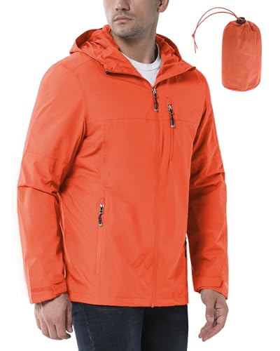 33,000ft Regenjacke Herren Wasserdicht Outdoorjacke Leichte Freizeitjacke...