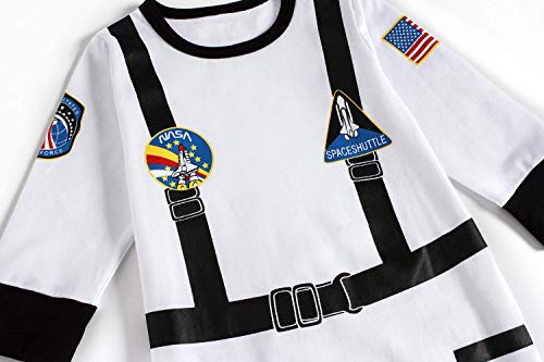 Lensous Paddy Field Baby Boys Girls Astronaut Suit Space Explorer Jumpsuit Cosplay Costume Halloween (18-24 Months) #TOP2