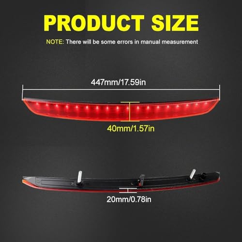 Solution feu stop défectueux : Troisième lumière de frein LED pour TT 2007-2014 8J0945097