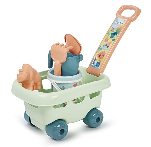 Jouets Ecoiffier 465- Chariot Dino Garni, Jeu de Plage pour Enfant, Origine France Garantie