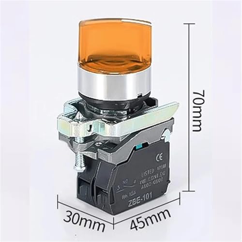 Commutateur XB4 3 vitesses bouton rotatif 24V 2NO bleu