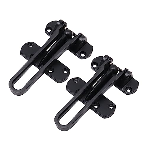 Uonlytech 2 Piezas Deducción antirrobo door lock Pestillo para hotel pestillo de la puerta del cobertizo doble cerradura puerta cerradura para puertas batientes batientes tapón para el hogar