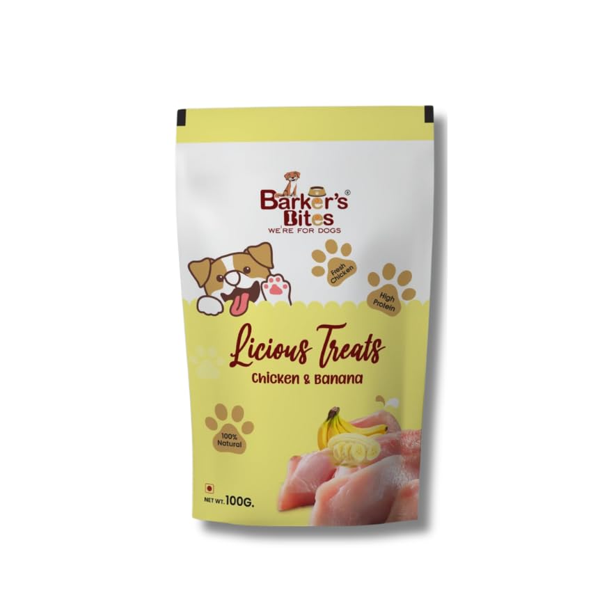 Barkers Bite Treats Chicken & Banana 100Gm for All Age Group Dogs Pack of 1 (B0CL1WGNF8) Amazon Price History, Amazon Price Tracker