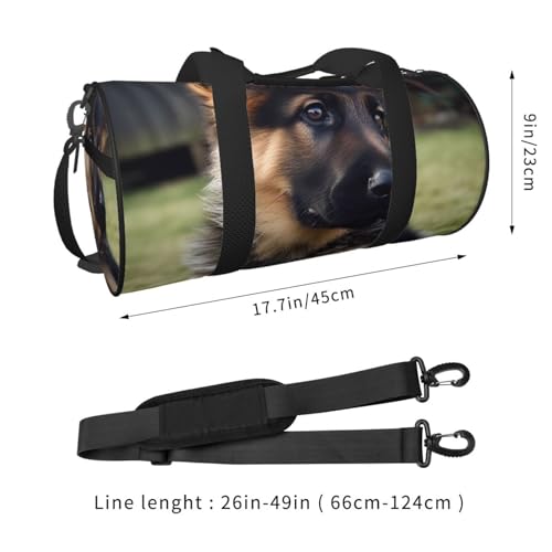 Travel Duffle Bag Weekender Bags For Men Women With Shoe Compartment Large Capacity Weekender Overnight Bag German Shepherd Puppy Carry On Tote Bags Sport Gym Bag For Travel Yoga2