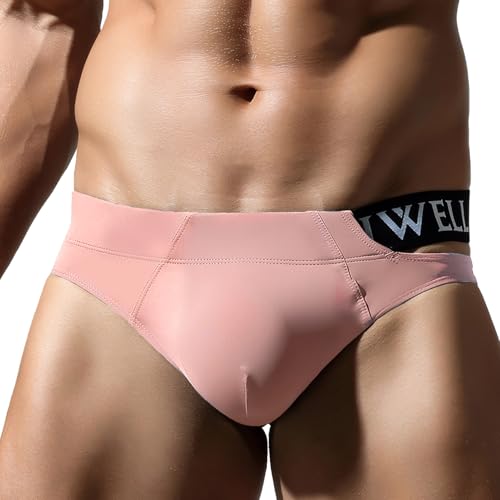 FEOYA Men's Sexy Bikini Briefs Low Rise Pouch Panties Underwear Stretchy Thong Underpants - Main Image