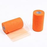 orange tull skirt ✔ LIEFERUMFANG – Eine Tüllrolle in der Farbe Orange mit den Maßen ca. 15 cm x 45 m.