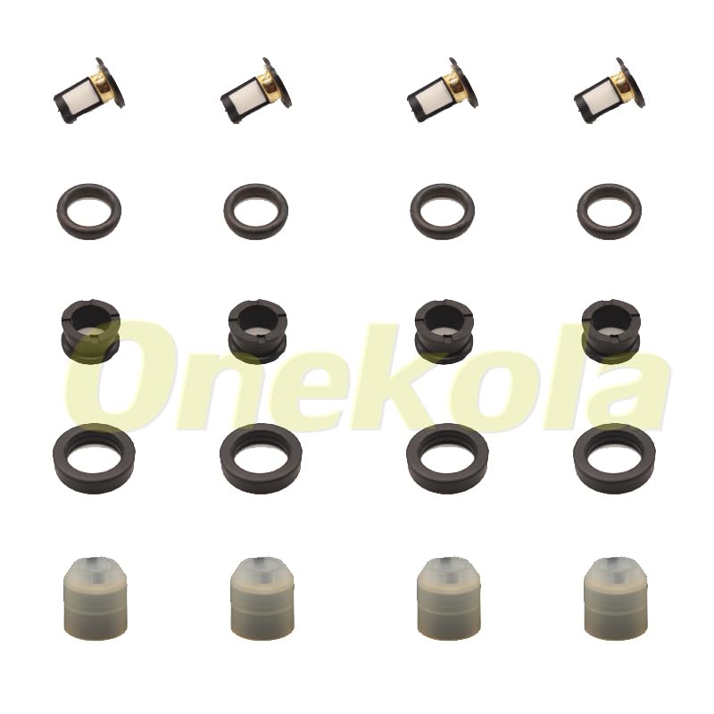 Fuel Injector Service Repair Kit Filters O rings Seals Grommets For For Honda For Acura 1.6 2.0 2.3 Civic For Acura RL TL 06164-P2J-000 - (Color: 20 piece set)