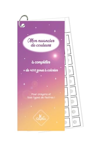 JC GRAPHIC Nuancier à colorier Recto/Verso papier très épais 350 