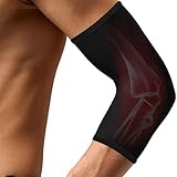 Dr. Arthritis（ドクターアースライティス）肘 サポーター 【医者が開発】 医療用 エルボー スリーブ 腕 肘 ガード ひじ 固定 バンド 薄手 腕サポ テニス ゴルフ バレー 筋トレ スポーツ 女性用 男性用 男女兼用 左右兼用 銅素材 （Mサイズ・1パック）