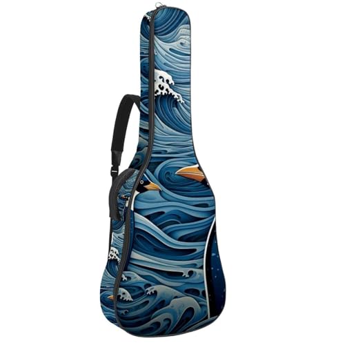 Housse pour guitare acoustique 104 cm anti-choc et anti-pluie à poches