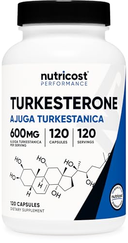 Nutricost Turkesterone Dietary Supplement 600mg 120 Capsules - Vegetarian Non-GMO & Gluten Free