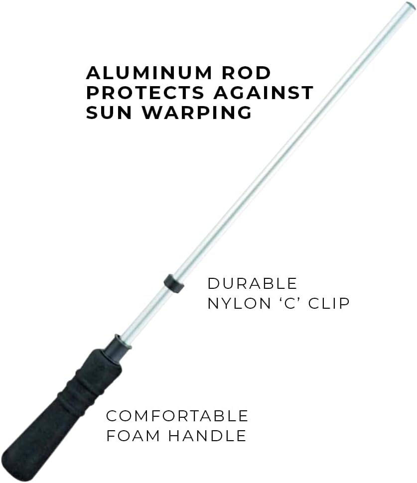 AGORA Pro Line Duo Premium Rotating Soccer Referee Flags - Includes 1 Pair of Aluminum Rods, 2 Sets of Flags, 1 Pair of C-Clips, and Protective Case