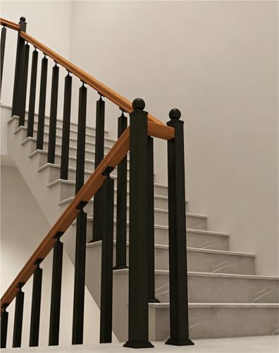 Poste de barandilla de escalera para balcones interiores con husillo de 105cm 8