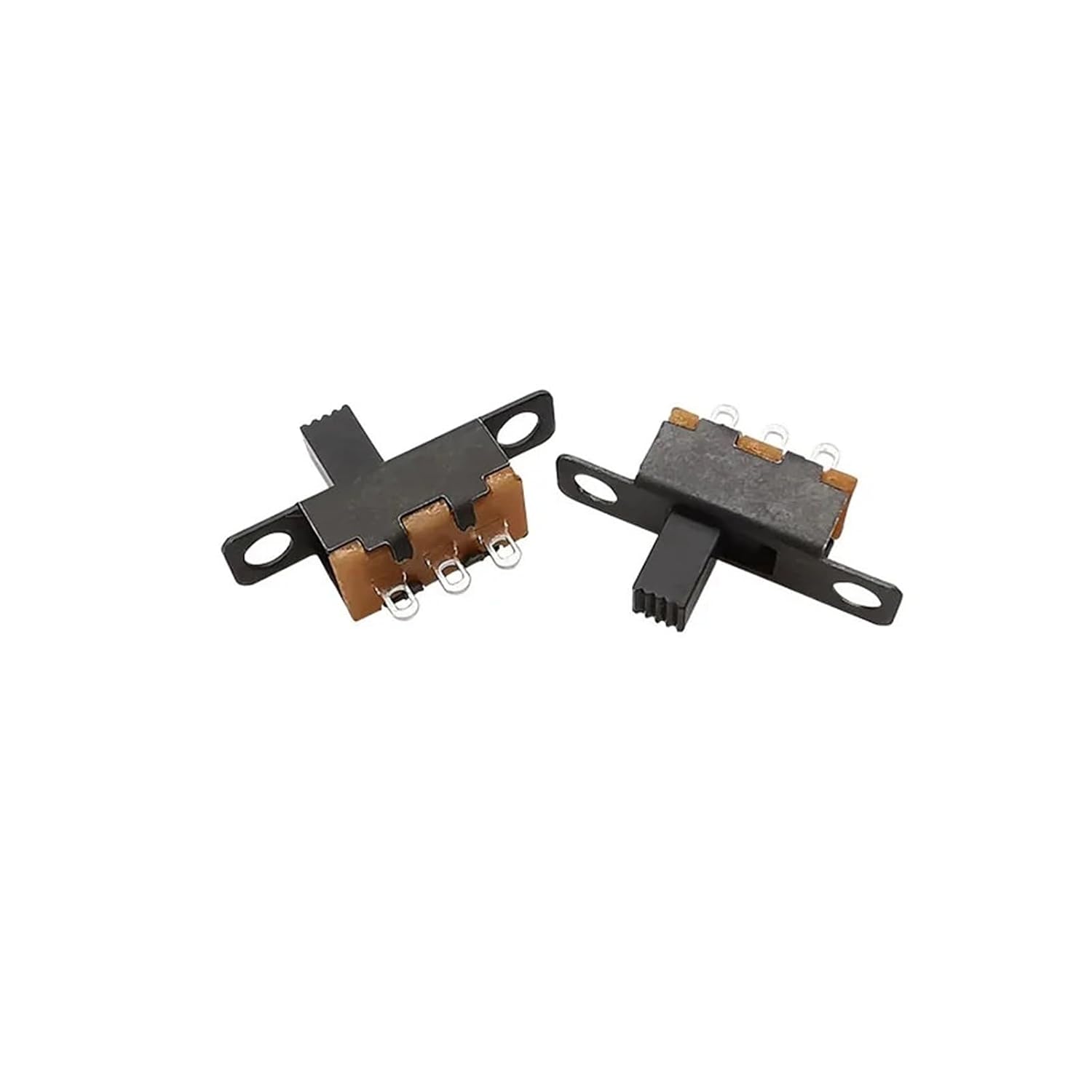 10Pcs SS12F15 Toggle Switch 3 Pins 1P2T Slide Switch for DIY Electronic Toy Projects Handle High 3-6MM DC 50V 0.5A