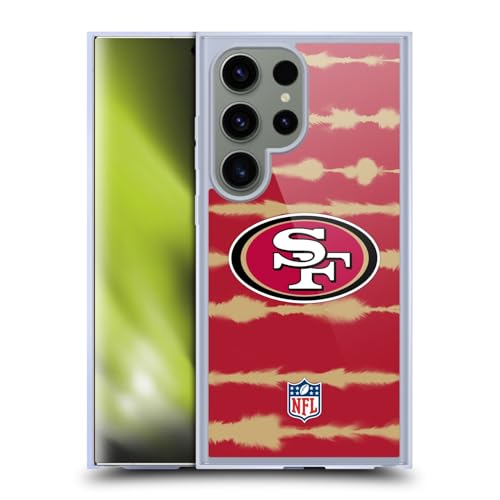 Coque gel souple Samsung S24 Ultra motif aquarelle NFL 49ers compatible aimant induction