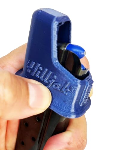 1911 Magazine Speed Loader Designed to fit 45 ACP and 9mm Single-Stack Magazines, Quickie Loader (Steelblue)