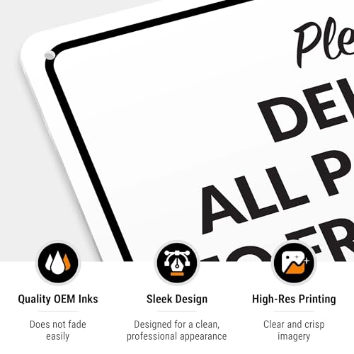 Image of Package Delivery Sign, Delivery Instructions All Package Front Door Sign, 10x14 Inches, Rust Free .040 Aluminum, Fade Resistant, Made in USA