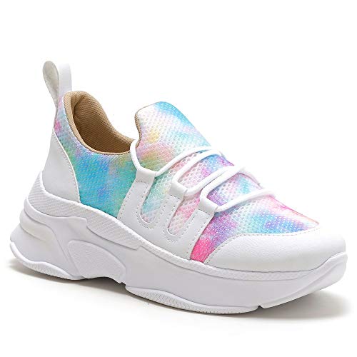 Tênis Feminino Plataforma tie dye com Cadarço (35)