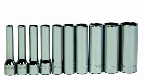 Williams WSMD-10HRC 10-Piece 1/4-Inch Drive Deep 6 Point Socket Set