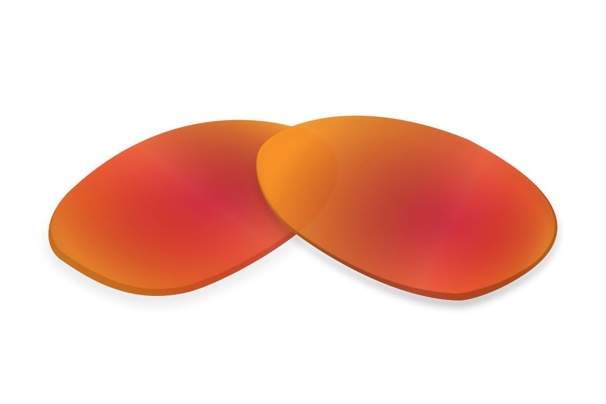 Sunglass Fix Replacement Sunglass Lenses Compatible for Ray-Ban RB3107 59mm (Polarized SFx Ultra Red-Orange Mirror Blue Pair)
