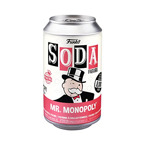 Funko Vinyl SODA: Monopoly, Uncle Pennybags, Mr. Monopoly, Green Chase, (Styles May Vary), Collectable Vinyl Figure - Image 2