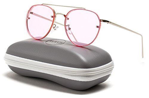 WearMe Pro - Colorful Tinted Lens Metal Frame Aviator Sunglasses
