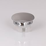 ELIMAX'S Ceramic Sink Overflow Cap Solid Brass Umbrella Style Chrome Finish