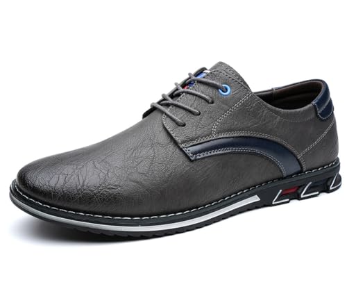 Image of Men's Premium Stylish Oxford Shoes Casual Lace Up Walking Business Driving Dress Shoes