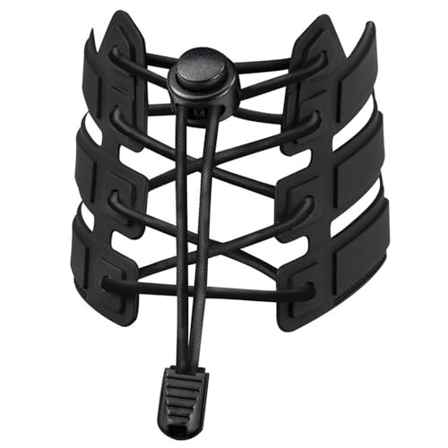 GOODSALEOK Cordones EláSticos Con Cierre RáPido Sin Ataduras Cordones Para Zapatillas Entrenadores Calzado Casual Unisex Negro