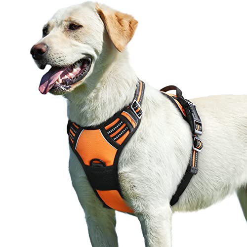 Eagloo Dog Harness for Large Dogs, No Pull Service Vest with Refl...